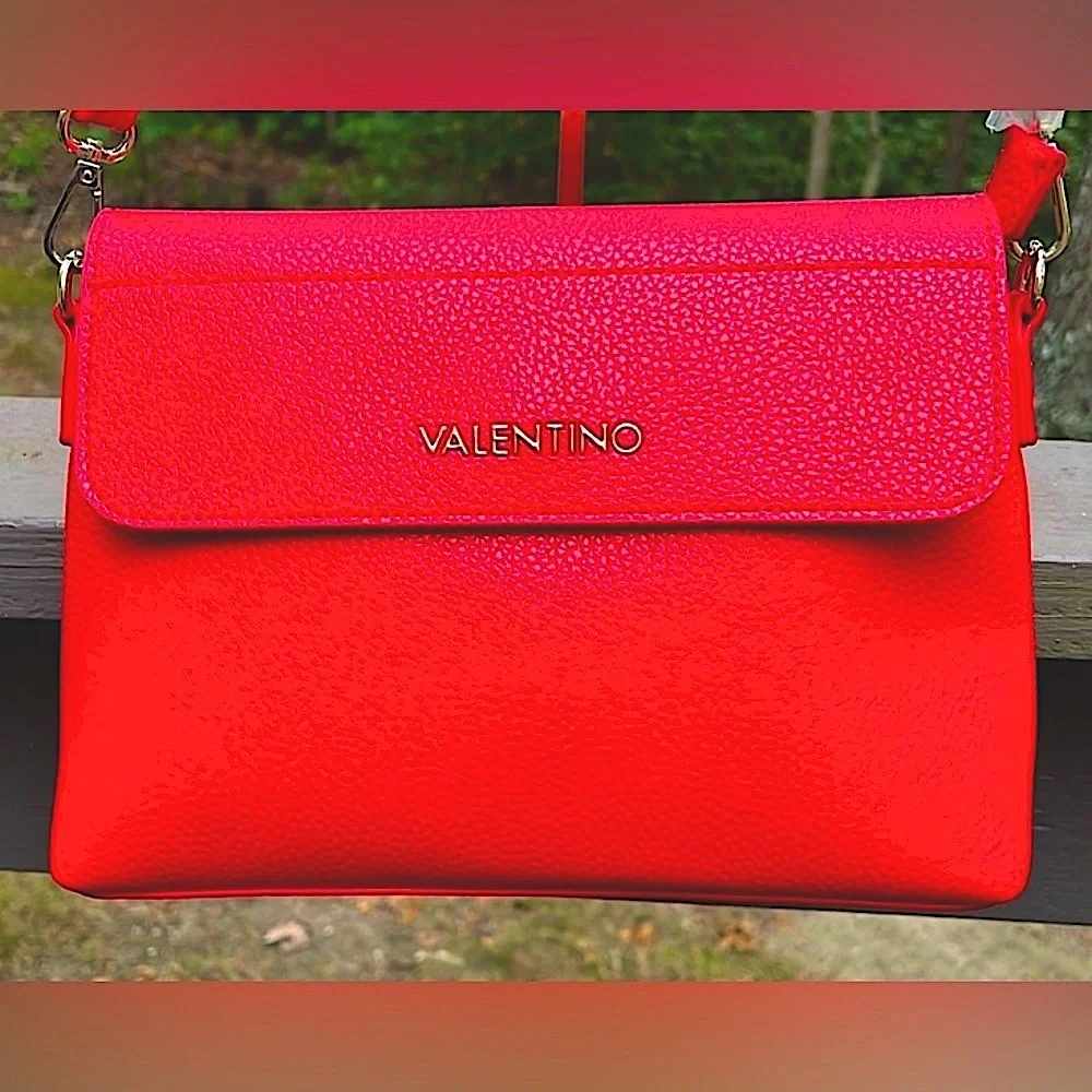 VALENTINO by MARIO VALENTINO Red Crossbody Shoulder Bag, NWOT